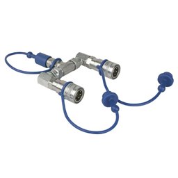 Showtec  Divisor de 2 vías Q-Lock de 3/8 de CO₂ 61024