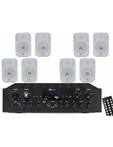 HILO MUSICAL 4 ZONAS Basic 8 - 8 altavoces 5" Color Blanco