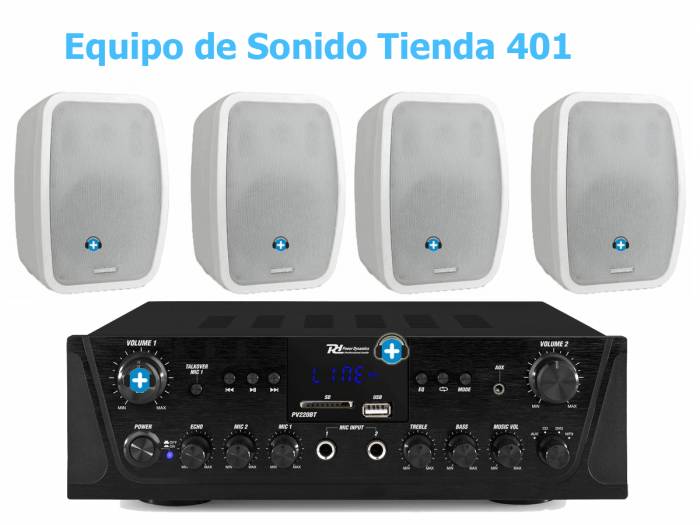 Equipo de Sonido Tienda 401 Multimedia - Hilo musical con MP3 y Bluetooth - 2