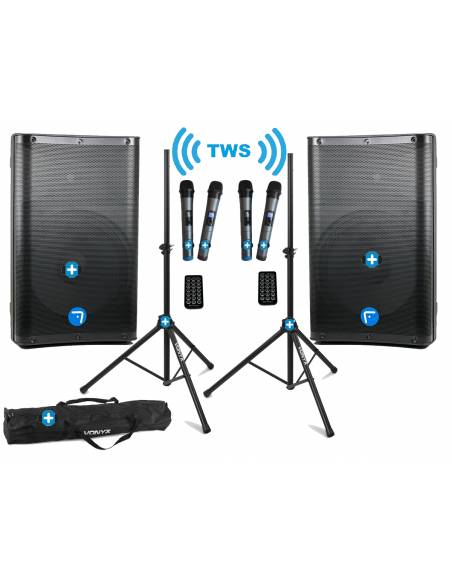 Equipo de sonido Gold Beach - 2000w de Potencia Maxima Bluetooth Estereo - 5