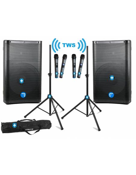 Equipo de sonido Gold Beach - 2000w de Potencia Maxima - Bluetooth Estereo