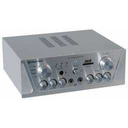 Skytronic AV420S Amplificador Karaoke FM/USB/SD Plata  - 1