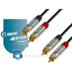 Adam Hall Cable de audio RCA a RCA con conector Rean - 6m - K4TCC0600 - 1 2