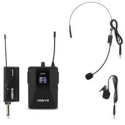 Vonyx WM55B Micrófono de petaca inalámbrico UHF plug-and-play  179202