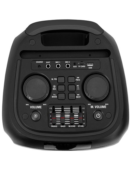 IBIS 2x 8'' 600W HI-POWER SPEAKER WITH LIGHT AND TROLLEY VENUS600
