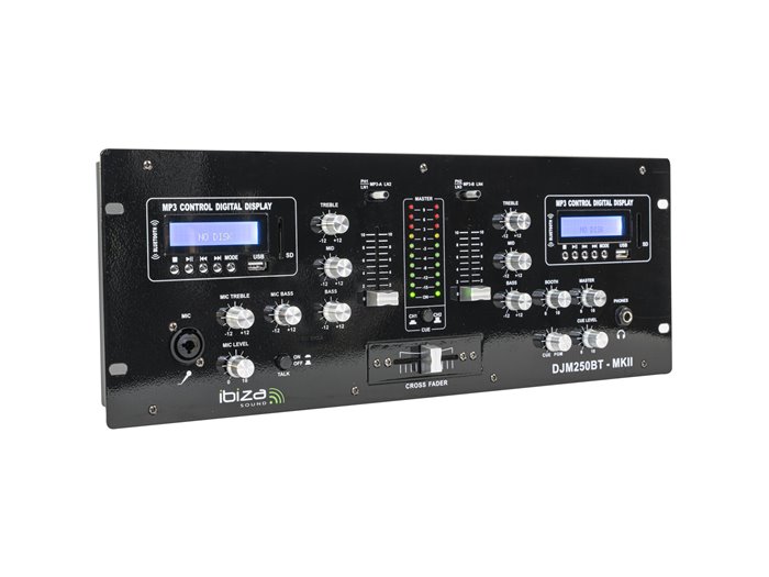 IBIS 19'' 5-CH MIXER WITH DIGITAL DISPLAY & DOUBLE USB/BLUETOOTH DJM250BT-MKII