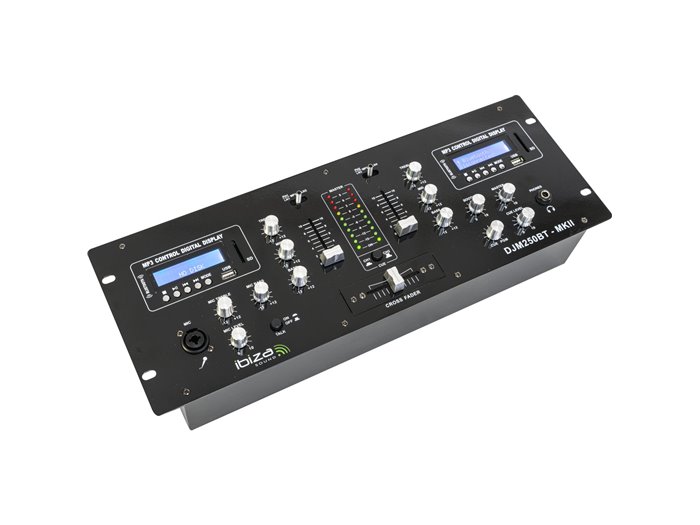IBIS 19'' 5-CH MIXER WITH DIGITAL DISPLAY & DOUBLE USB/BLUETOOTH DJM250BT-MKII