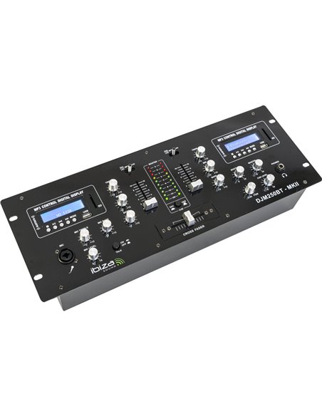 IBIS 19'' 5-CH MIXER WITH DIGITAL DISPLAY & DOUBLE USB/BLUETOOTH DJM250BT-MKII