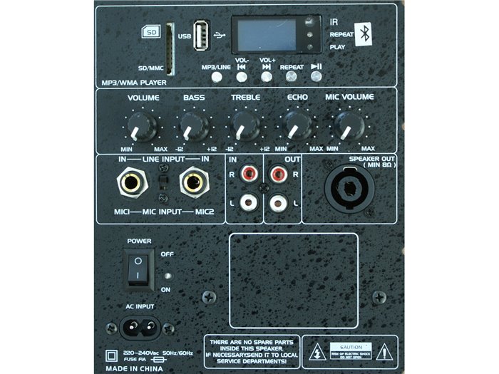 IBIS ACTIVE SPEAKER BOX 10”/25cm 400W WITH BLUETOOTH & USB/MP3 SLK10A-BT SLK10A-BT