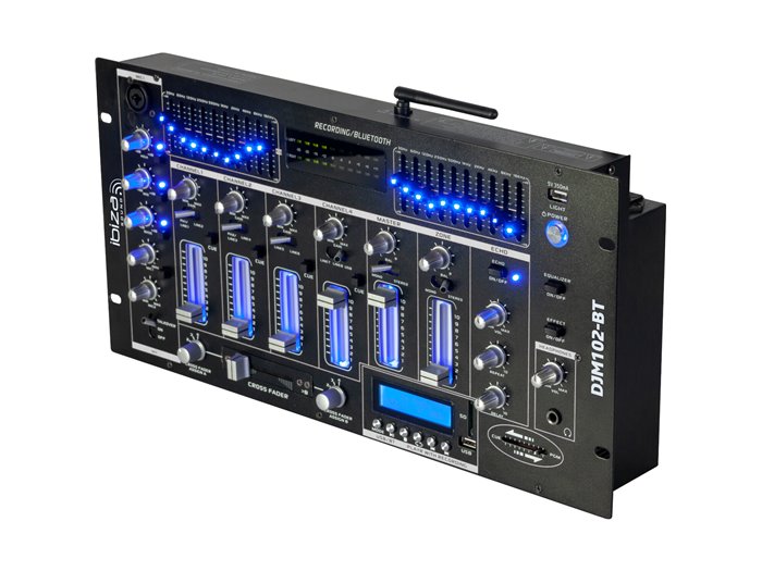 IBIS MIXER 19'' 5U 6 CHANNELS WITH USB-BT DJM102-BT