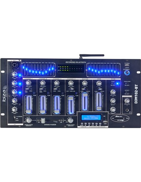 IBIS MIXER 19'' 5U 6 CHANNELS WITH USB-BT DJM102-BT