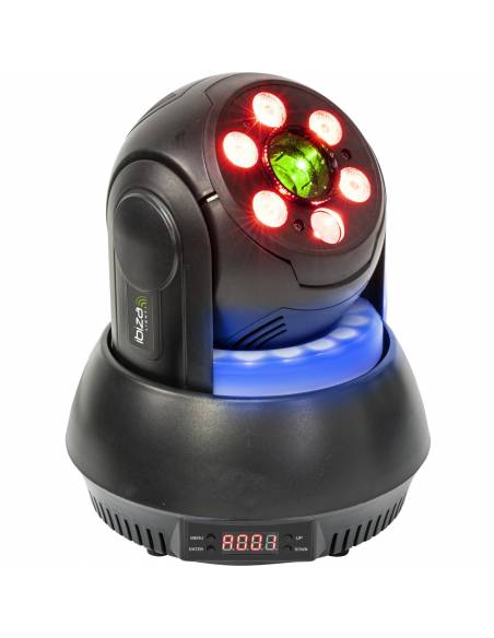 Ibiza Light STAR-LASER-BL Mini Cabeza Móvil con Láser Negra