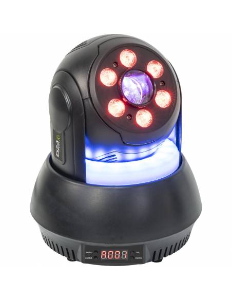 Ibiza Light STAR-WASH-BL Mini Móvil Cabeza Wash con Spot 30W - 7