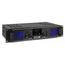 Skytec SPL 300MP3 Amplificador con LEDs azules EQ Negro  178764