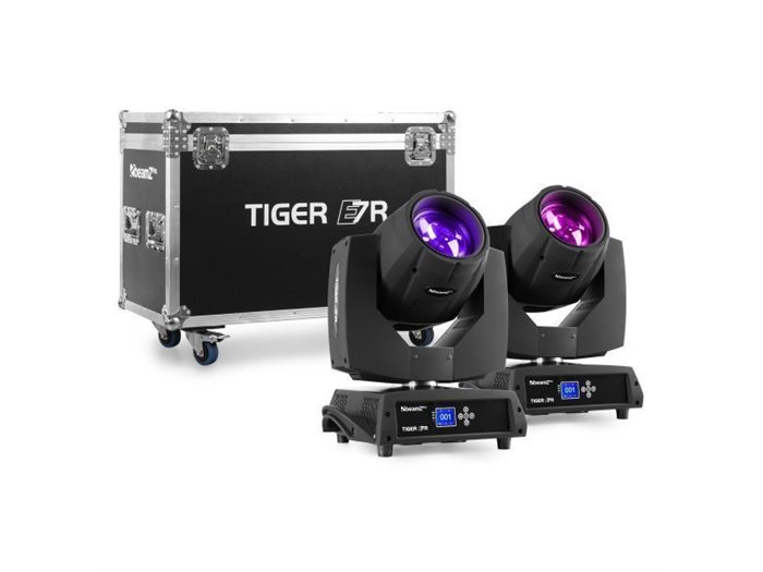 beamZ Pro Cabeza Movil Tiger E 7R MKIII kit 2 piezas en Flightcase