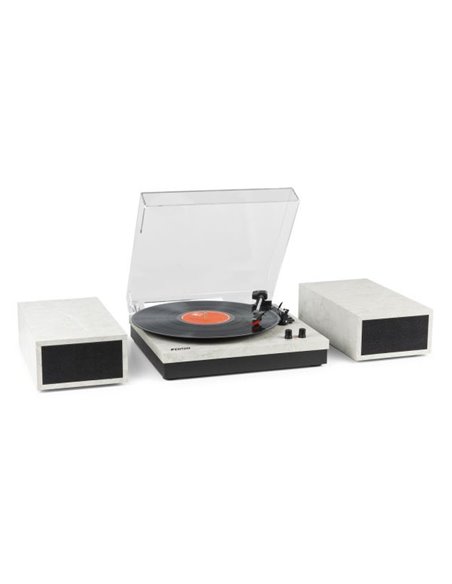 Fenton RP165M - Tocadiscos con Altavoces Integrados y Bluetooth - Color Mármol