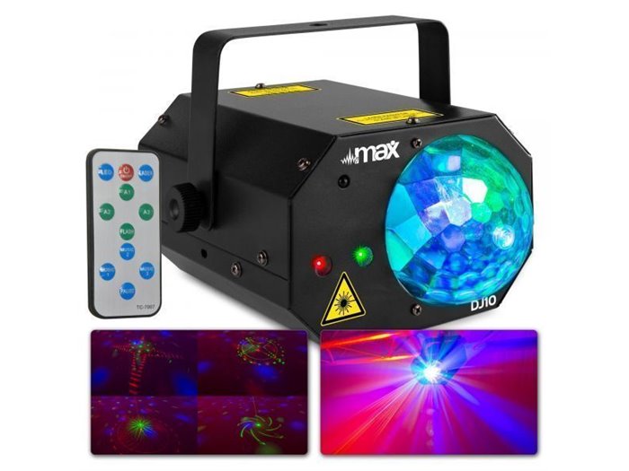 Max DJ10 Jelly Moon con Laser Rojo/Verde