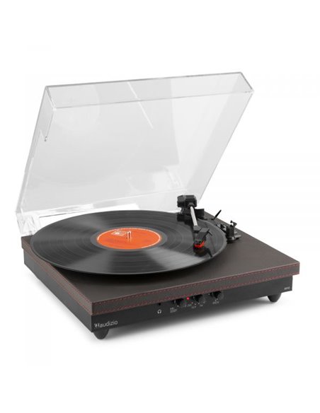 Audizio RP113B Tocadiscos con entrada/salida de Bluetooth - Gris oscuro