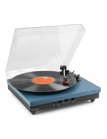 Audizio RP113D Tocadiscos con entrada/salida de Bluetooth - Azul oscuro