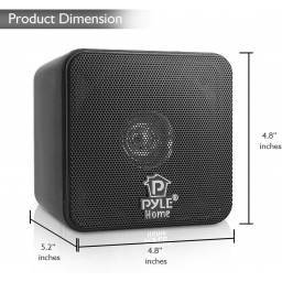 Pyle PCB4BK - Altavoz satélite de 100W, Negro - 1 2