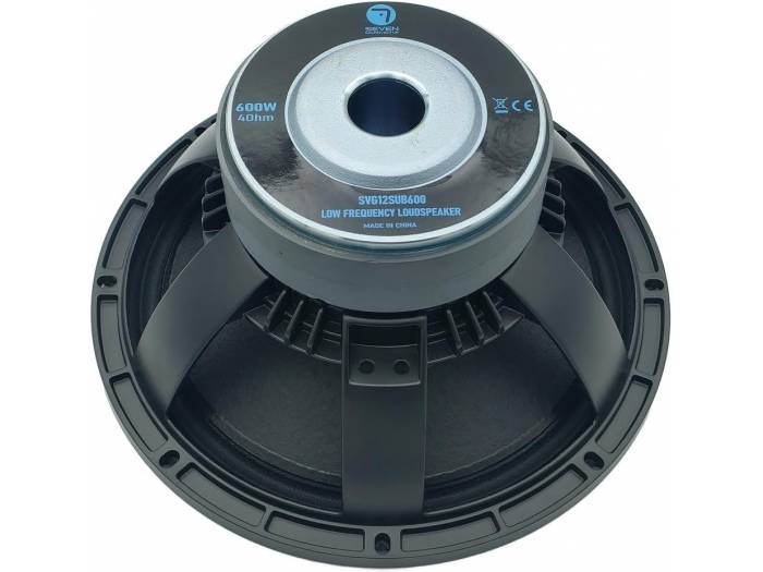 Seven Soundvector SVG12SUB600/4 Subwoofer 12 Pulgadas Altavoz Profesional de Grave Sub-Grave 4 Ohm 600W AES 1200W Peak - 3