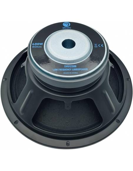 Seven Soundvector SVG12SUB/8 Subwoofer 12 Pulgadas Altavoz Profesional de Grave Sub-Grave 8 Ohm 400W AES 800W Peak - 8