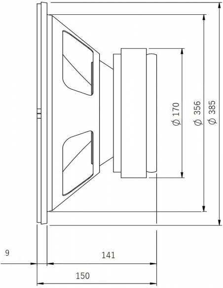 Seven Soundvector SVG15-SUB/8 Subwoofer 15 Pulgadas Altavoz Profesional de Grave Sub-Grave 8 Ohm 500W AES 1000W Programa - 4