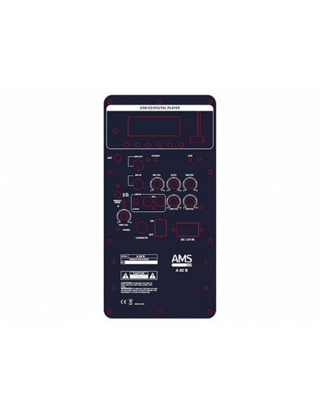 AMS-A82 B - Altavoz portatil con batería 8 pulgadas USB/SD/BT.  - 4
