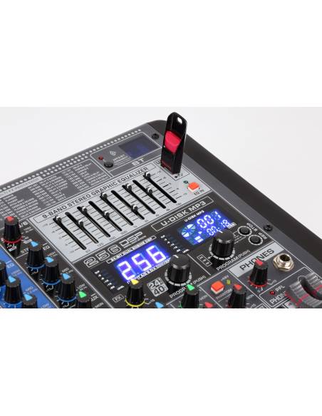 Power Dynamics PDM-S804 Mezclador analogico 8 canales Profesional - 7