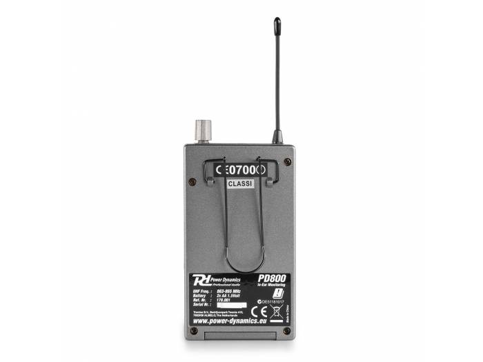 Power Dynamics PD800 Sistema de monitor In Ear UHF - 10