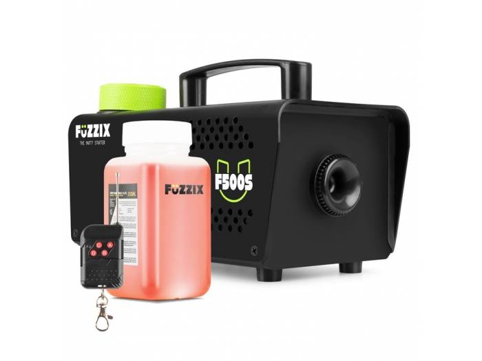 Fuzzix F500S Máquina de humo para fiestas 500 w con mando a distancia inalámbrico