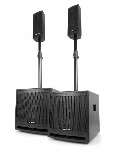 Vonyx VX1000BT Sistema de sonido Activo 1000W 2.2 con bluetooth - 8