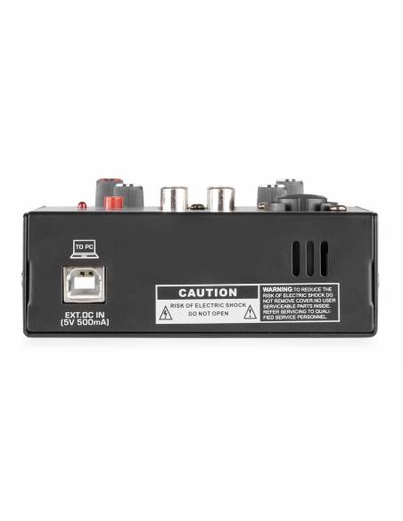 Vonyx VMM201 Mezclador 2 canales con USB Audio Interface  172640 - 5