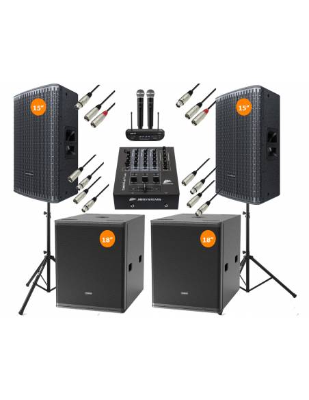 Pack TIJUANA 15 HOT MIC DJ SHOW 8400w