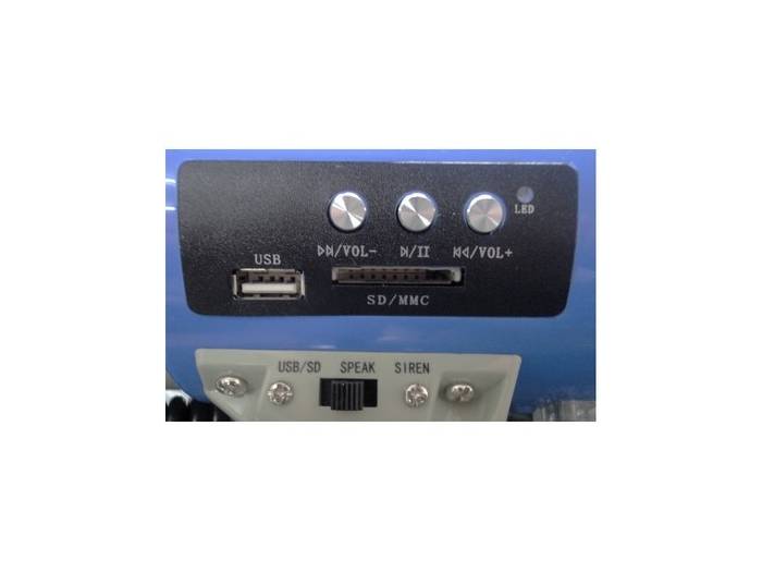 Ibiza Sound MEGA60USB MEGAFONO 60W CON SIRENA Y PUERTO USB/SD - 4