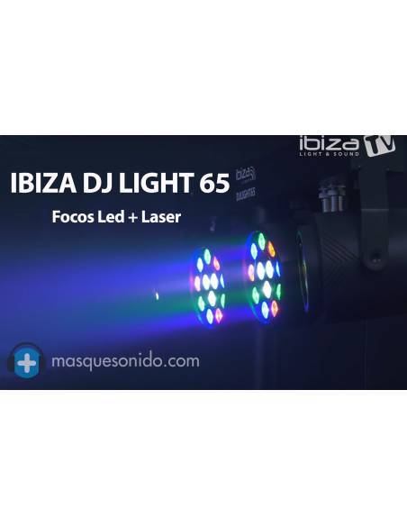 IBIZA LIGHT  DJ LIGHT 65 -Barra de luces 2 leds + 2 laser - 3
