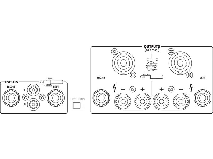 IMG Stage Line STA-700 - Etapa de potencia 2 x 275W a 4 Ohm