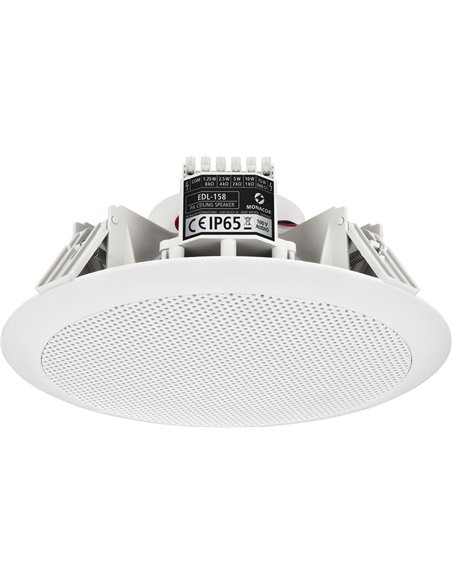Monacor EDL-158 Altavoz de techo para megafonía resistente a la intemperie,