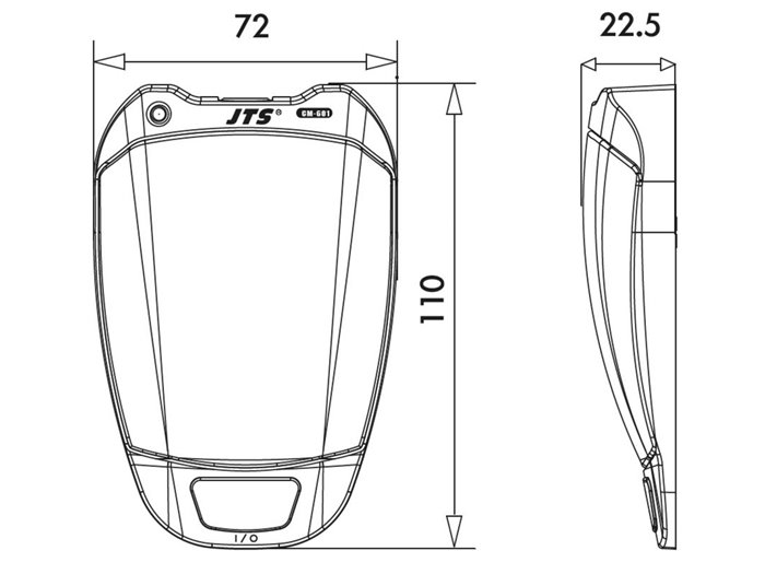 Monacor CM-601 Micrófono electret de superficie