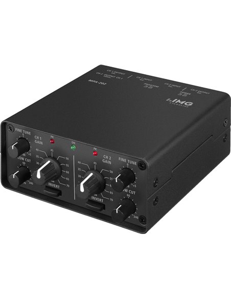 Monacor MPA-202 Preamplificador de micrófono, ruido débil, 2 canales