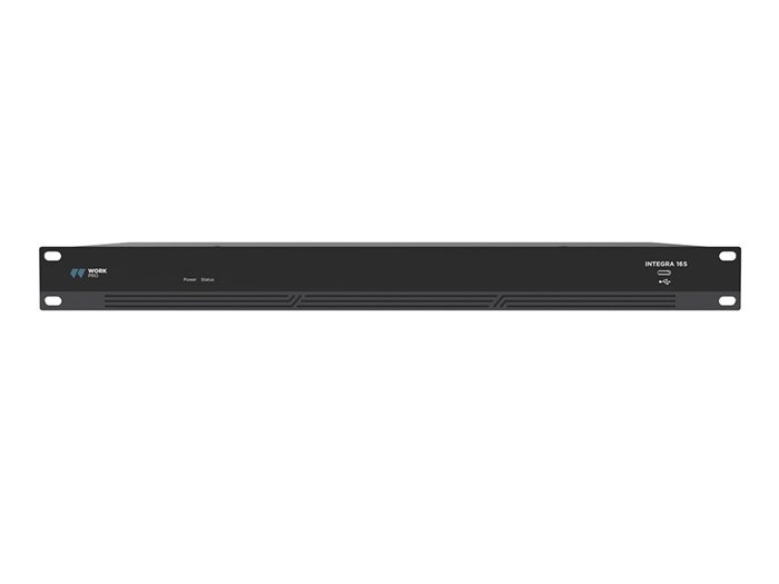 WORK Pro INTEGRA 16S Matriz audio digital 16x16 canales, DSP y control PC/App