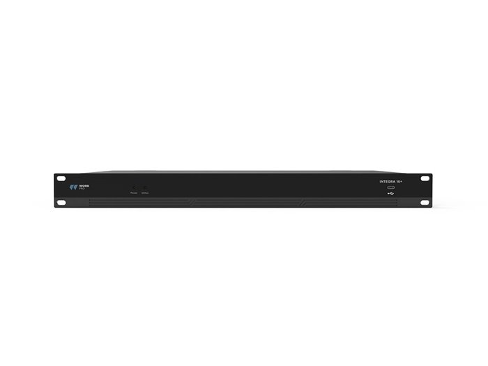 WORK Pro INTEGRA 16+ Matriz audio digital 16 X 16 canales, Dante, DSP y control PC/App