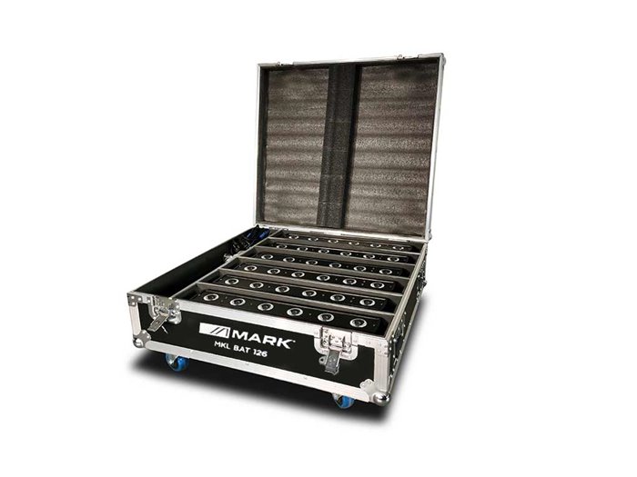 MARK 6x MKL BAT BAR 12 6 + FLIGHTCASE 6x Barras de iluminación + Flightcase