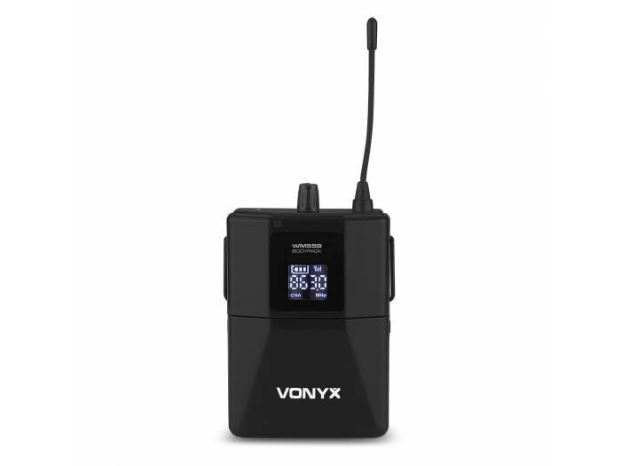 VONYX   WM552B Micrófono de petaca inalámbrico UHF dual plug-and-play - 7
