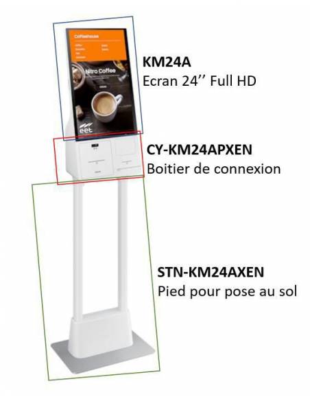Samsung self-service screen KIOSKO, OS Tizen, 24", Wi-Fi - 11