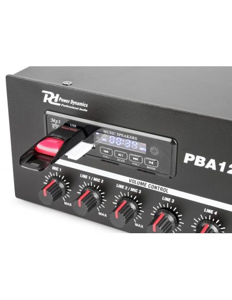 Power Dynamics PBA120 Amplificador linea 100V 120W 952096 - 5