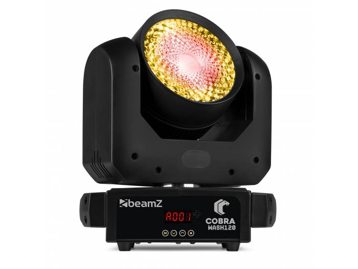 Beamz Cobra Wash120 Cabeza móvil LED con anillo LED - 1