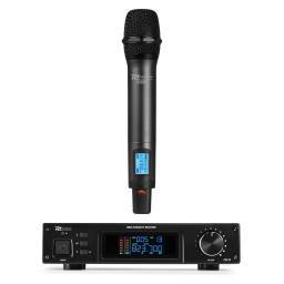 Power Dynamics PD210 Micrófono inalámbrico de mano UHF 160-Canales, sistema True Diversity