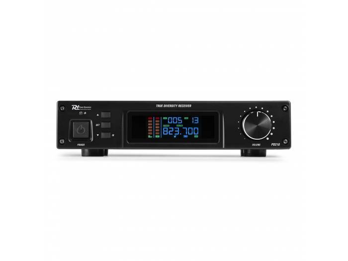 Power Dynamics PD210 Micrófono inalámbrico de mano UHF 160-Canales, sistema True Diversity
