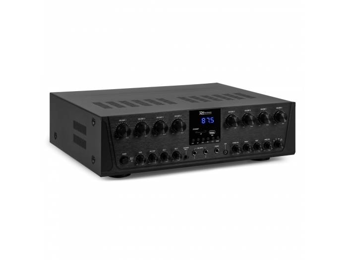 Power Dynamic PV280BT Amplificador de audio de 8 zonas 800W